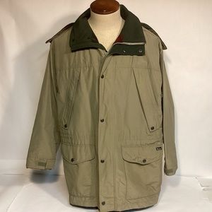 Vintage Woolrich blanket lined Jacket with detachable hood mens large